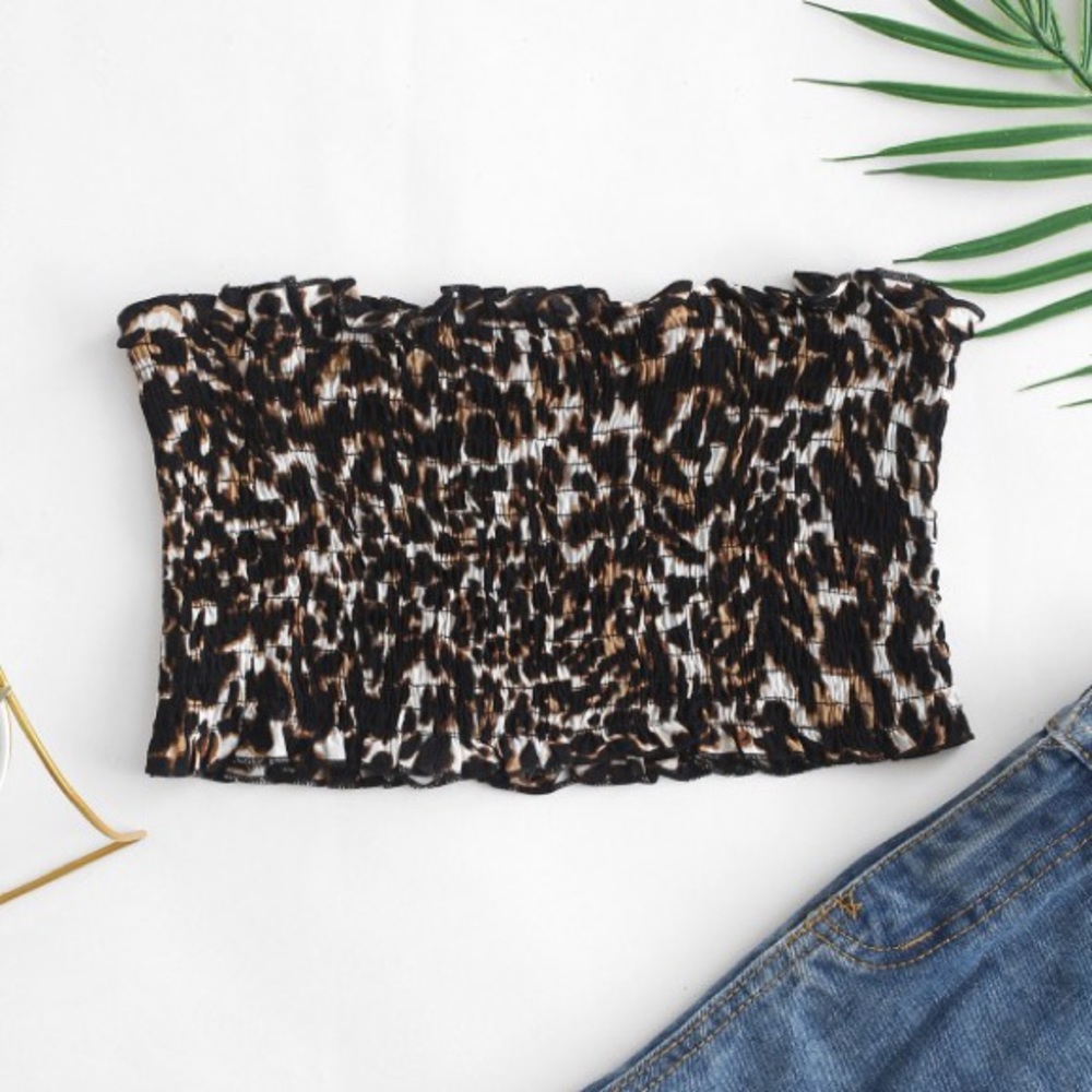 Cheetah tube top